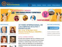 Tablet Screenshot of foronuevaconciencia.com